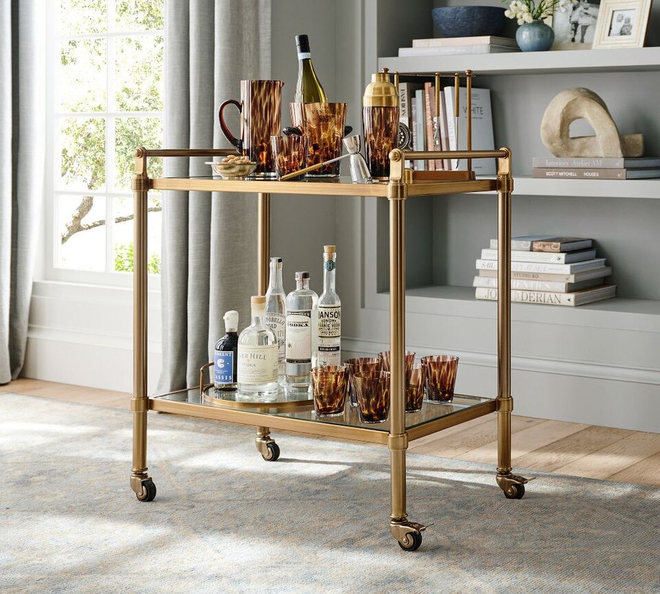 Everson Metal Bar Cart (80 cm)