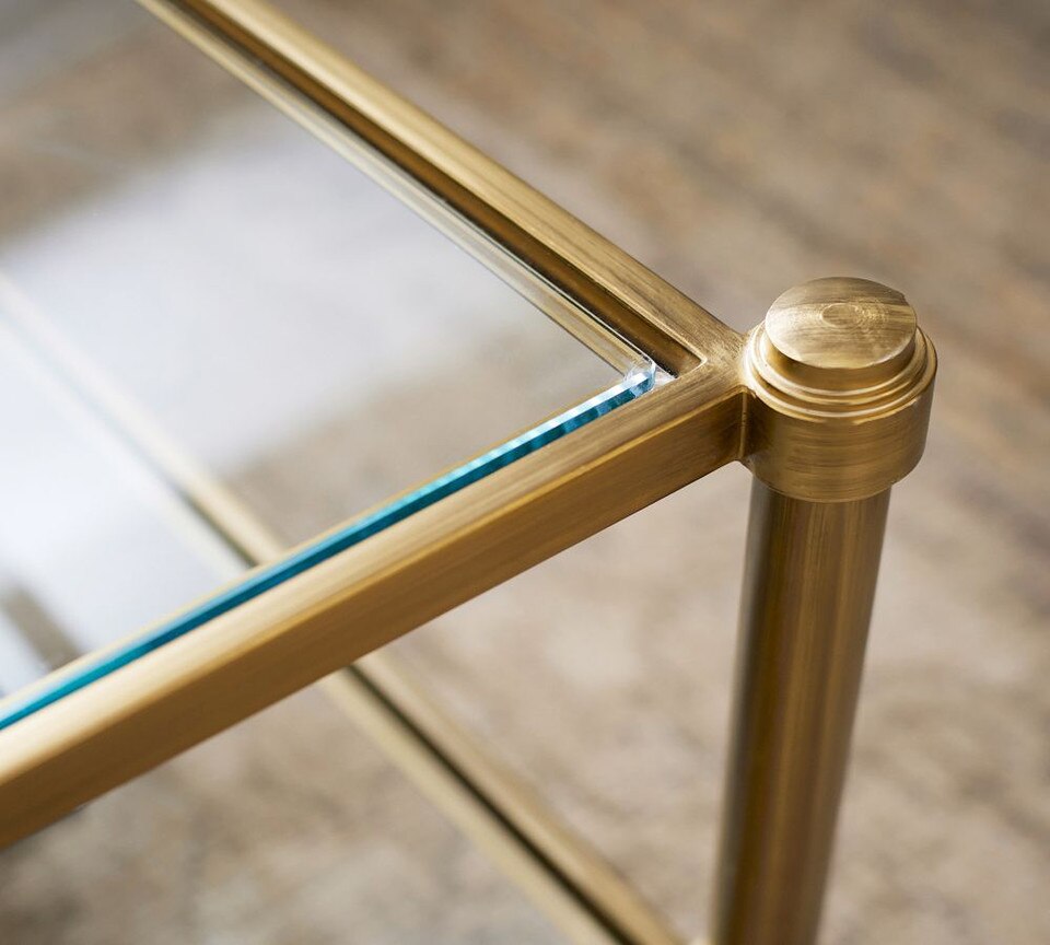 Everson Rectangular Glass Coffee Table (132 cm)