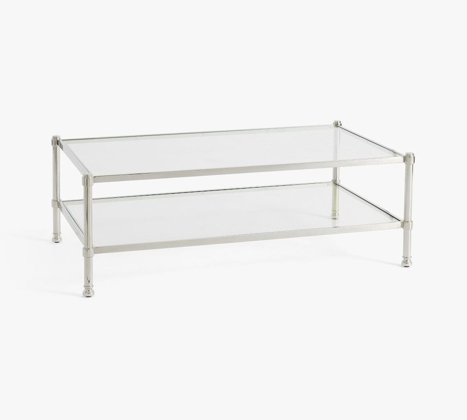 Everson Rectangular Glass Coffee Table (132 cm)