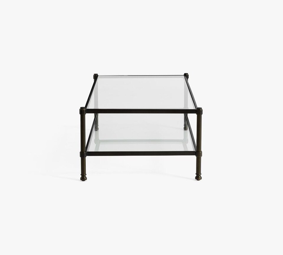 Everson Rectangular Glass Coffee Table (132 cm)