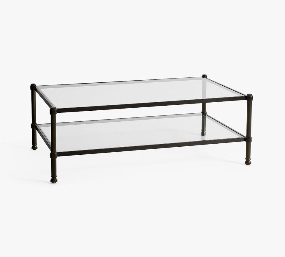 Everson Rectangular Glass Coffee Table (132 cm)