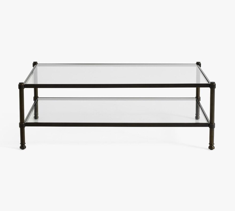Everson Rectangular Glass Coffee Table (132 cm)