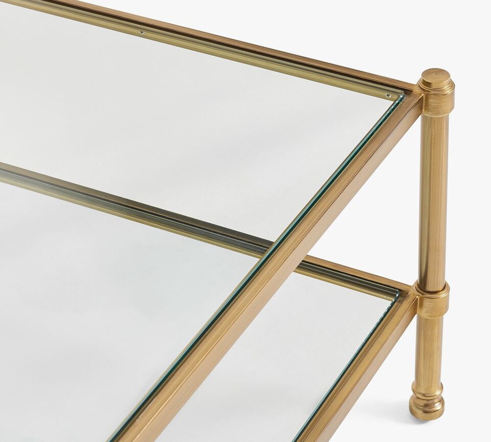 Everson Rectangular Glass Coffee Table (132 cm)