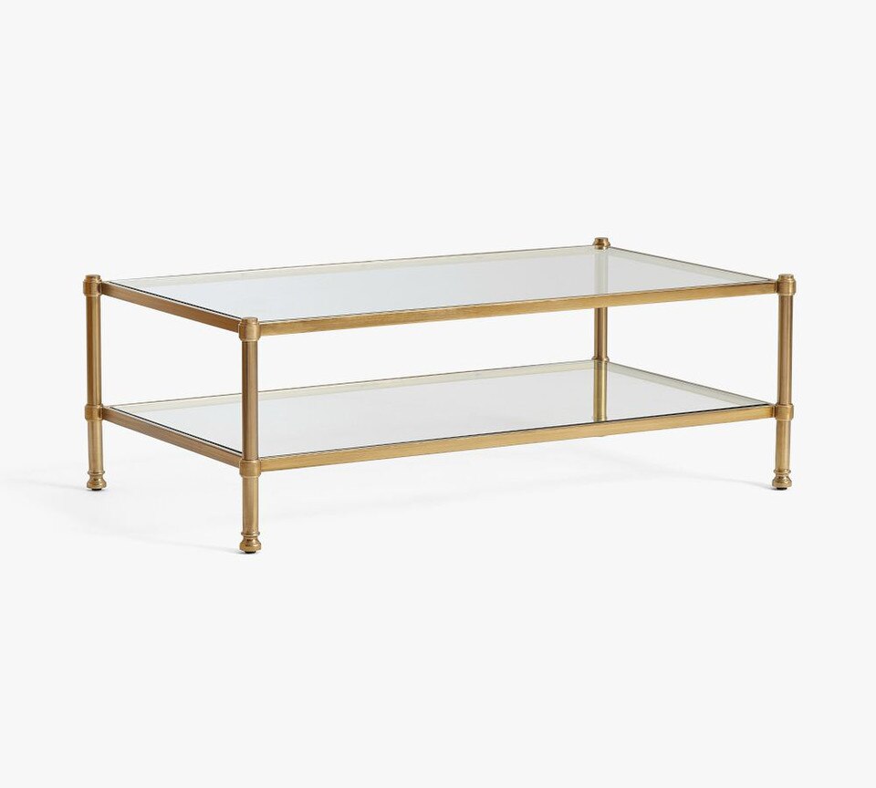 Everson Rectangular Glass Coffee Table (132 cm)