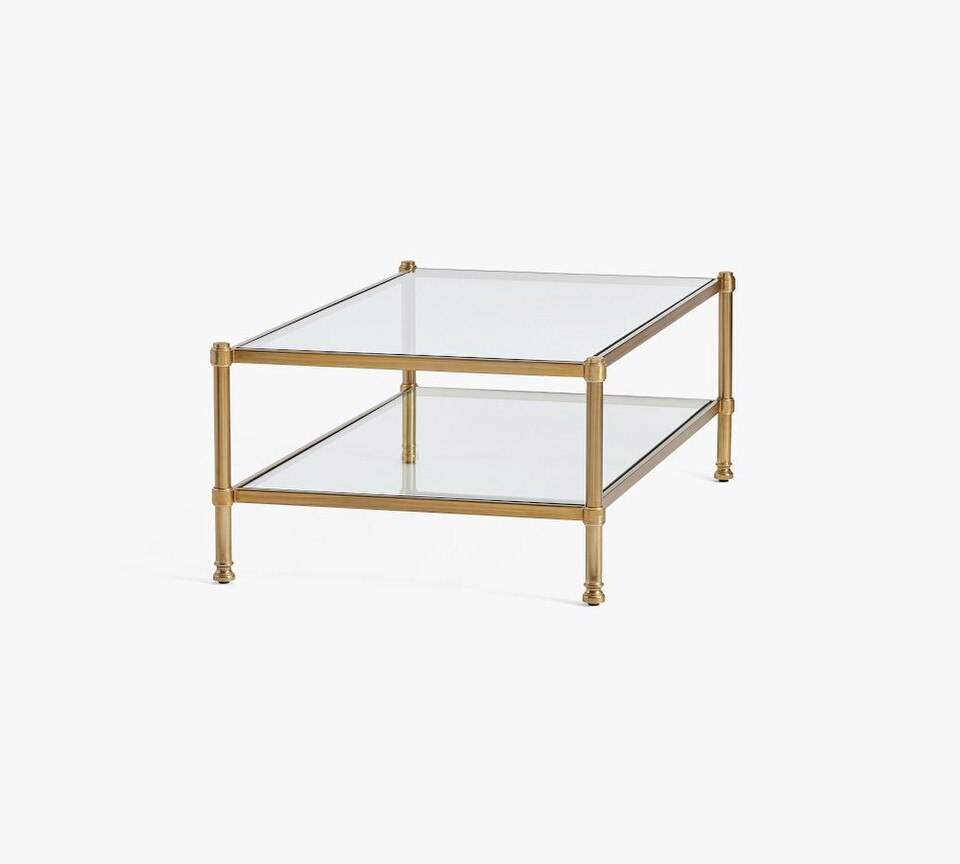 Everson Rectangular Glass Coffee Table (132 cm)