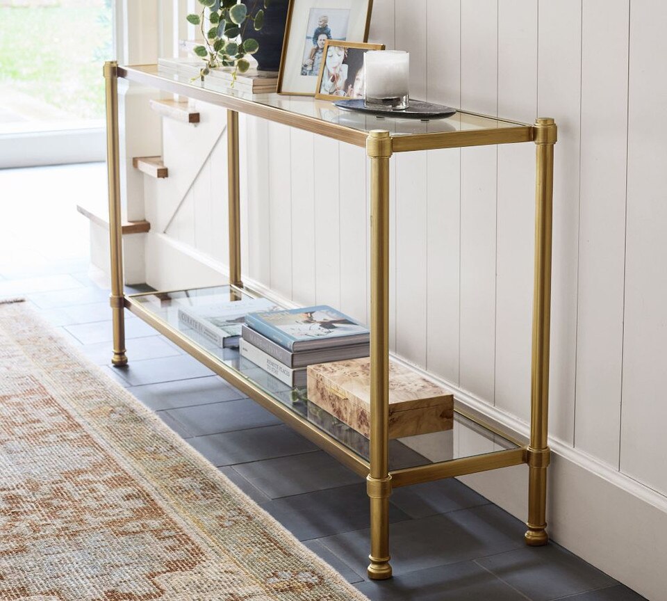 Everson Glass Console Table (149 cm)