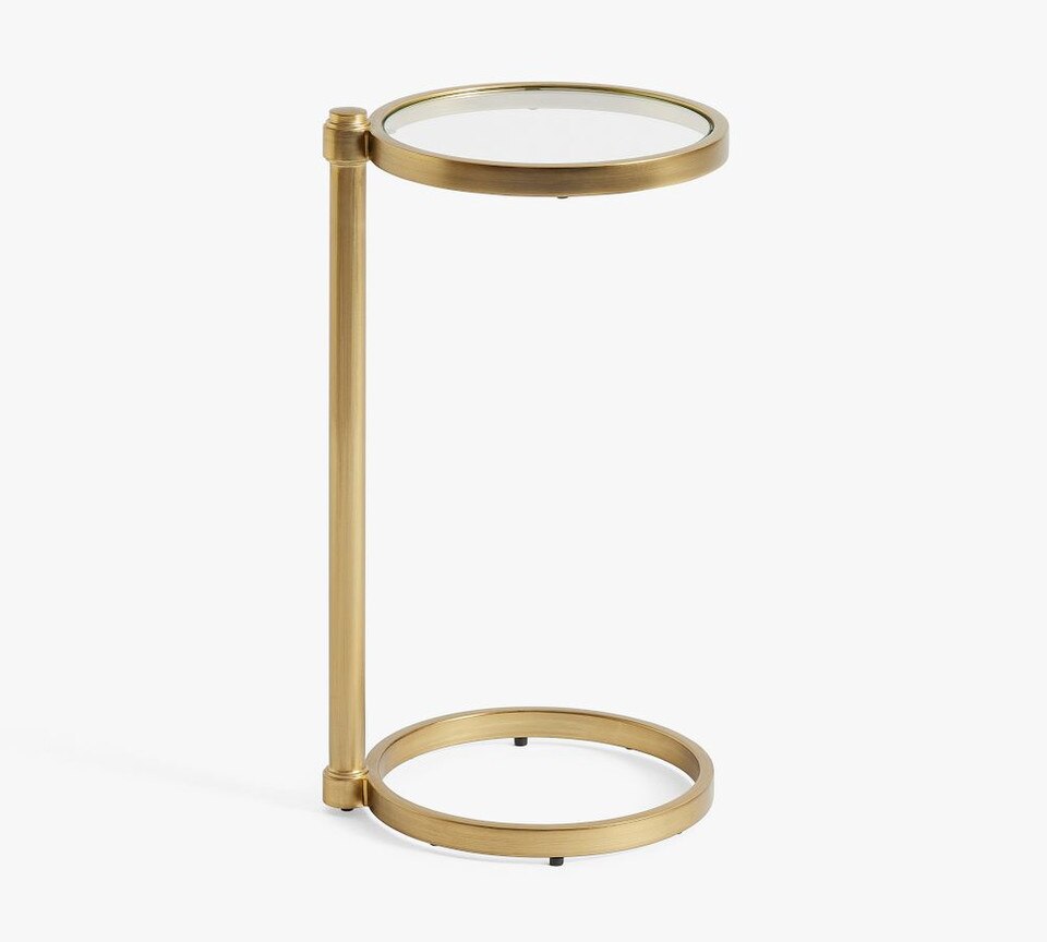 Everson Round Glass C-Table (36 cm)