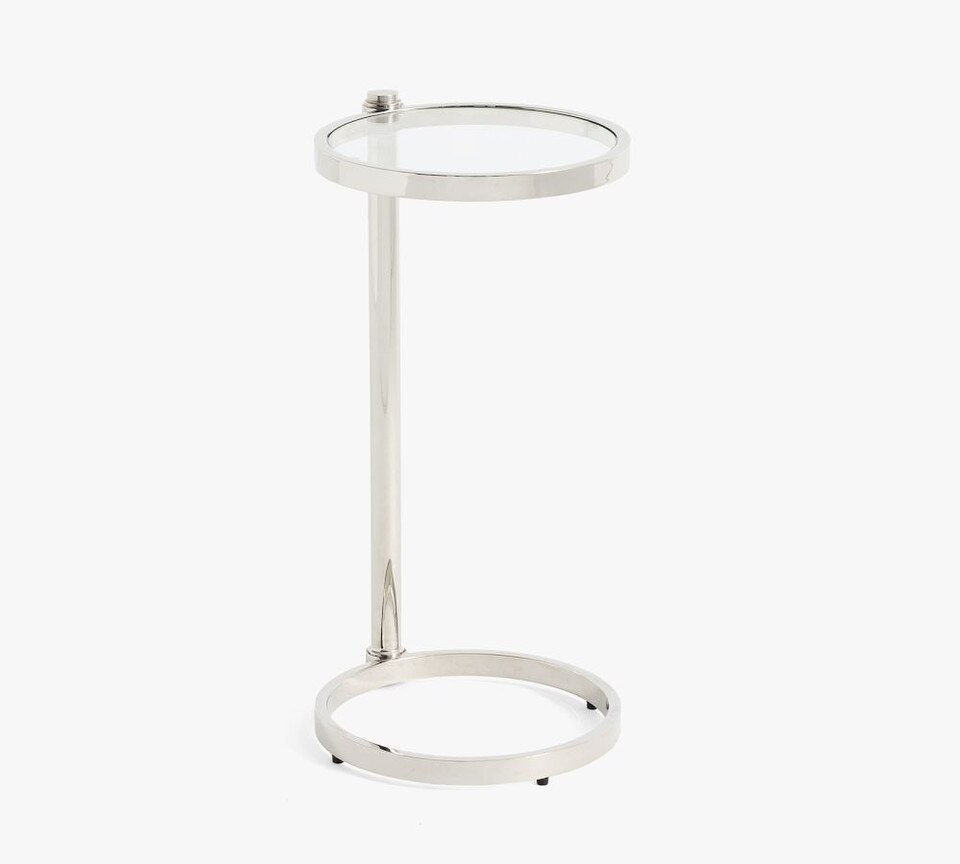 Everson Round Glass C-Table (36 cm)