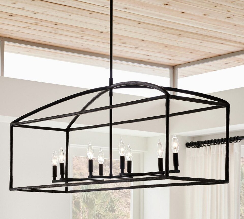 Fallon Forged-Iron Linear Chandelier