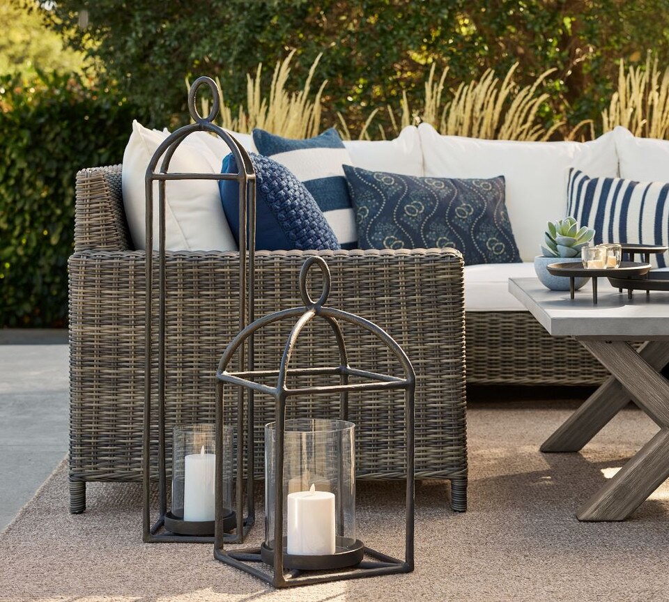 Fallon Outdoor Forged-Iron Lantern