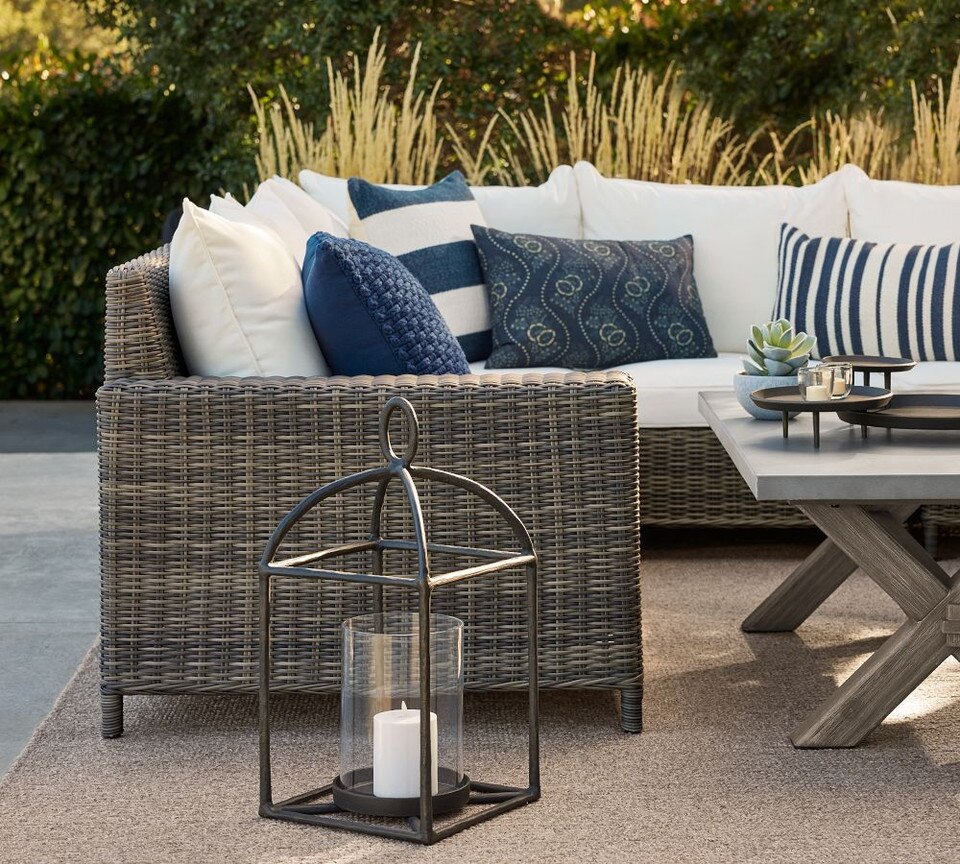 Fallon Outdoor Forged-Iron Lantern