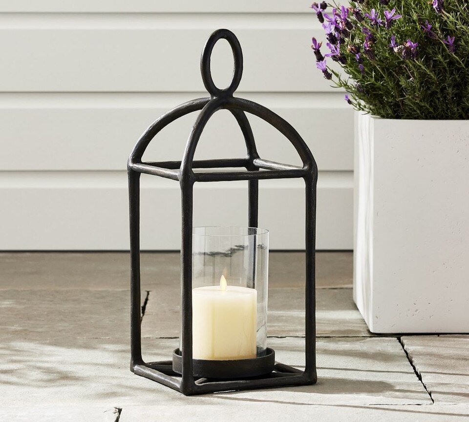 Fallon Outdoor Forged-Iron Lantern