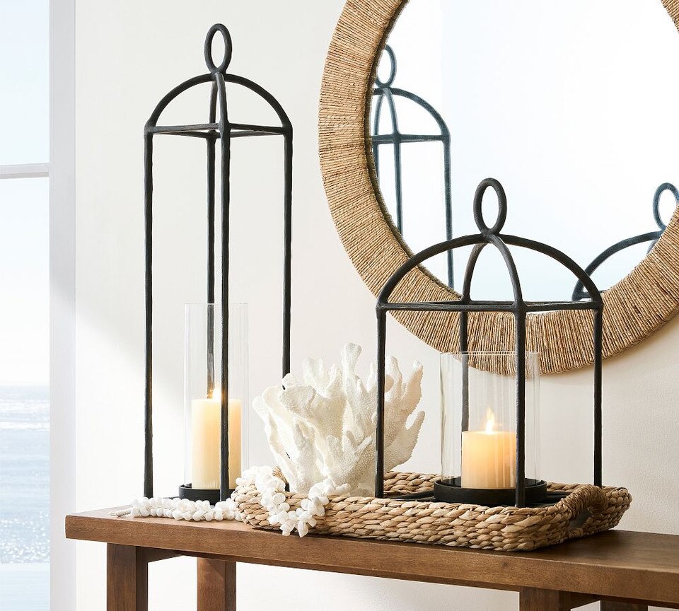 Fallon Outdoor Forged-Iron Lantern