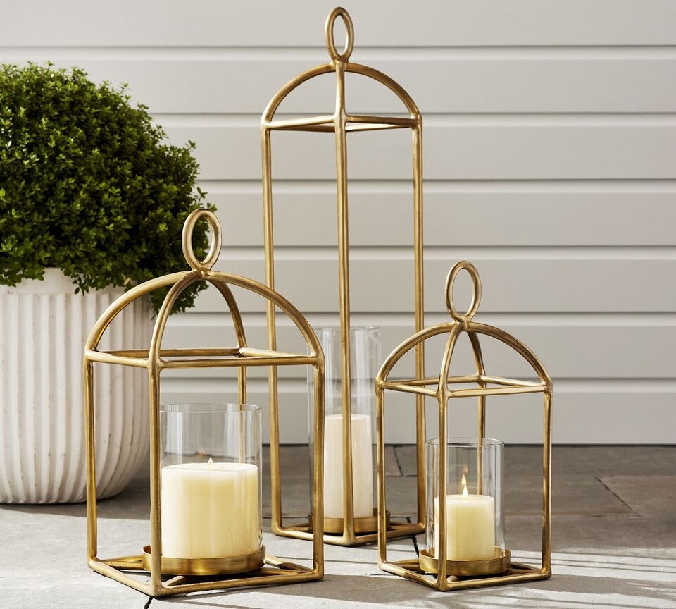 Fallon Outdoor Forged-Iron Lantern