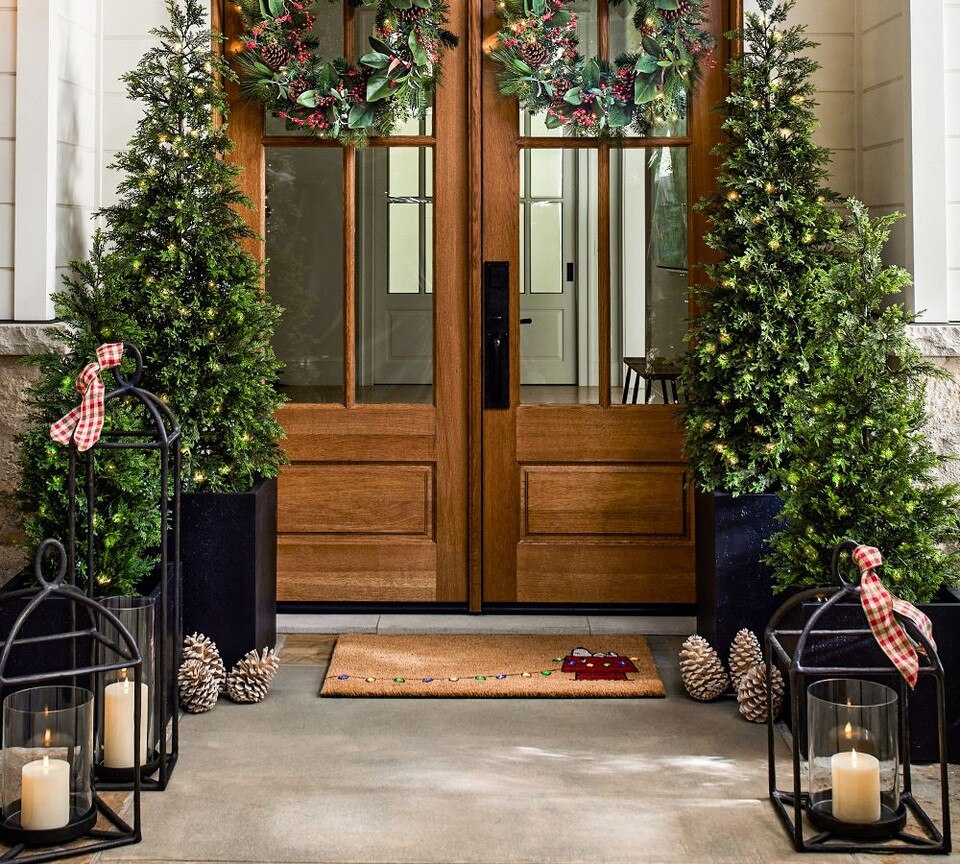Fallon Outdoor Forged-Iron Lantern
