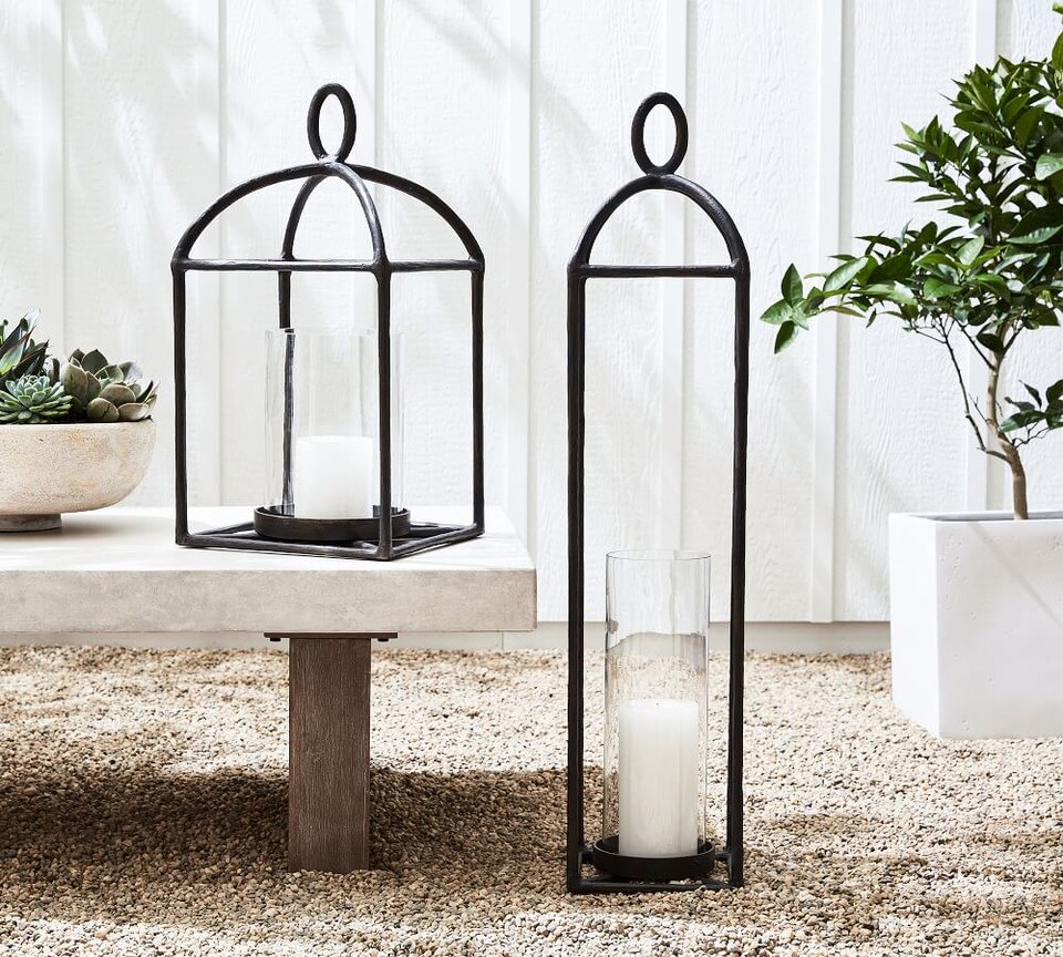 Fallon Outdoor Forged-Iron Lantern