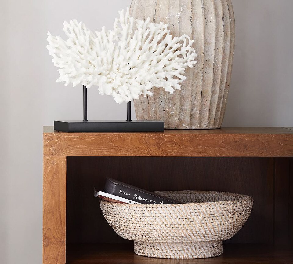 Faux Coral on Black Stand | Pottery Barn Australia