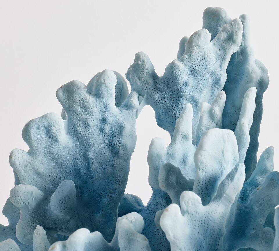 Faux Coral Decorative Object: Chambray
