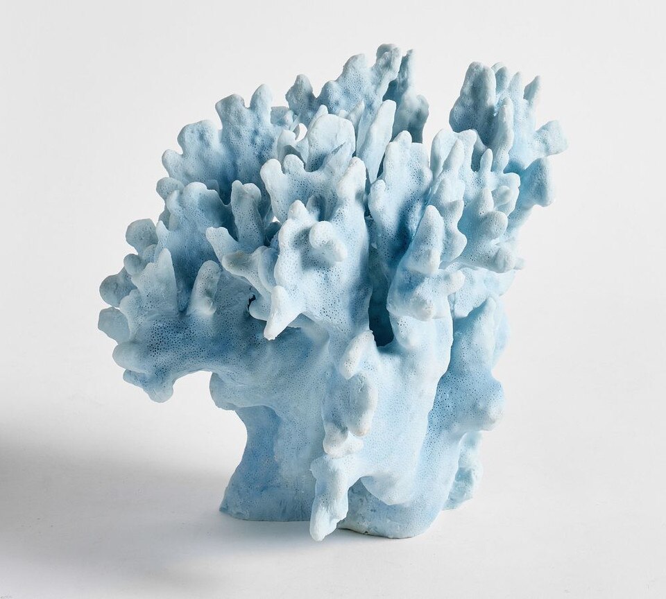 Faux Coral Decorative Object: Chambray