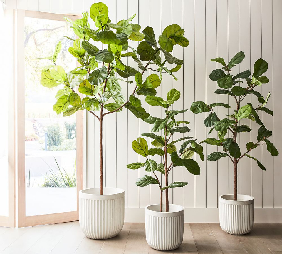 Faux Potted Fiddle Leaf Tree