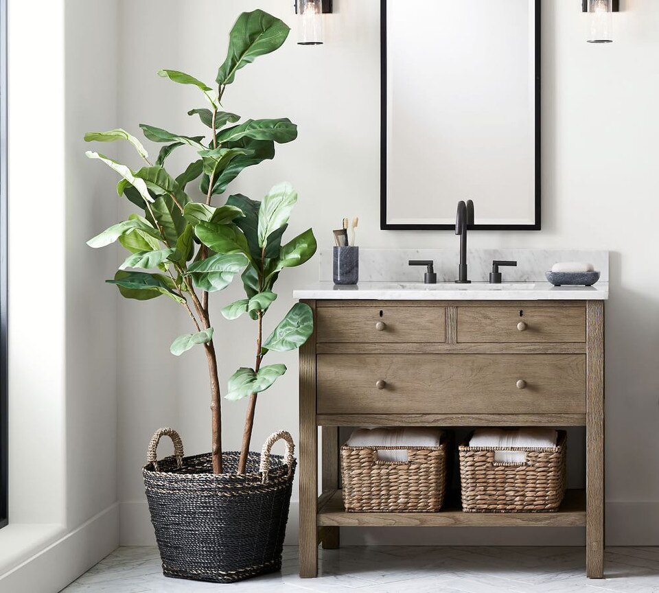Faux Potted Fiddle Leaf Tree