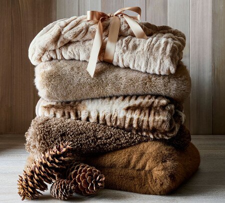 Dream Faux Fur Throw Blanket Pottery Barn Australia