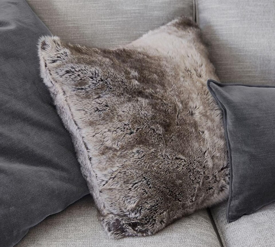 Faux Fur Ombre Cushion Covers Pottery Barn Australia