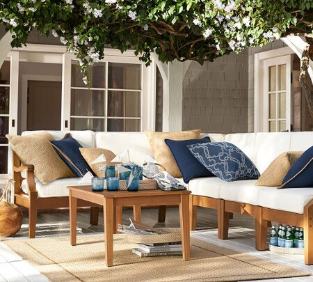 Faux Natural Fibre Indoor Furniture Outdoor Furniture Cushion