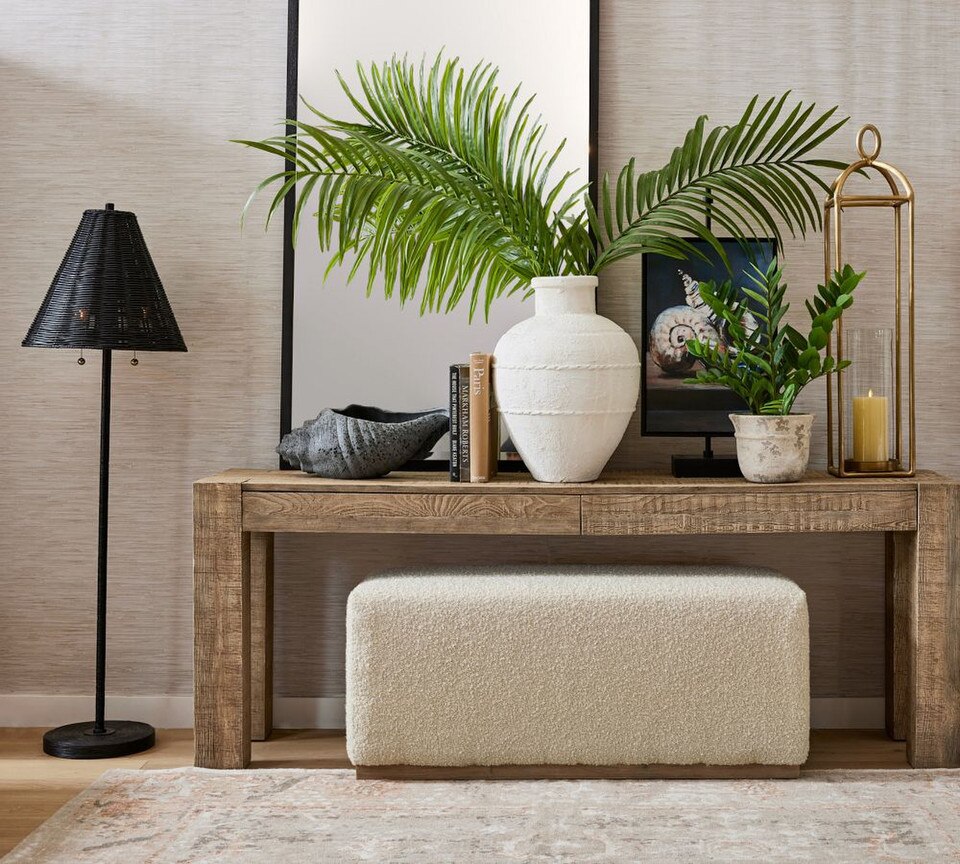 Faux Oversized Palm Leaf Branches