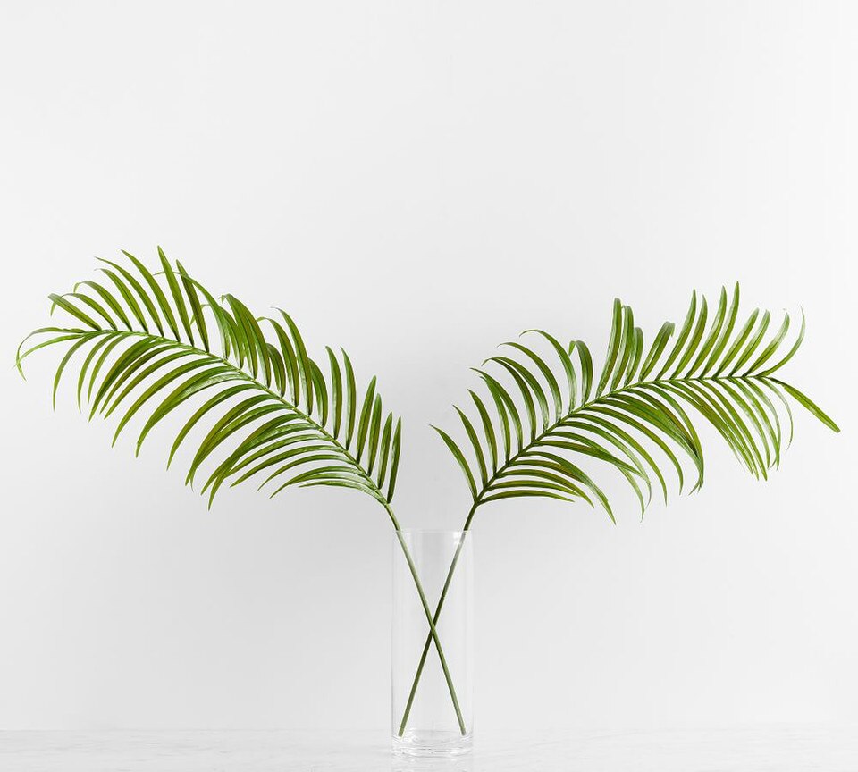 Faux Oversized Palm Leaf Branches