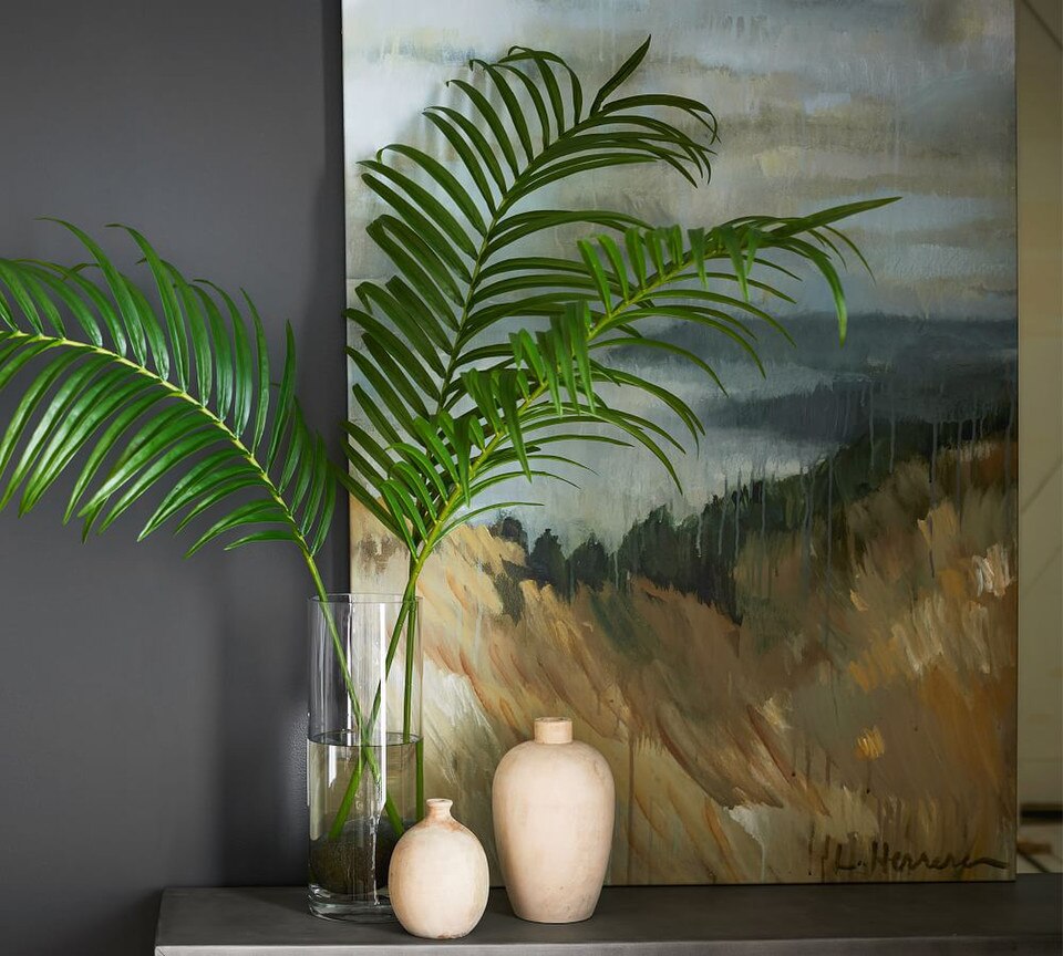 Faux Oversized Palm Leaf Branches