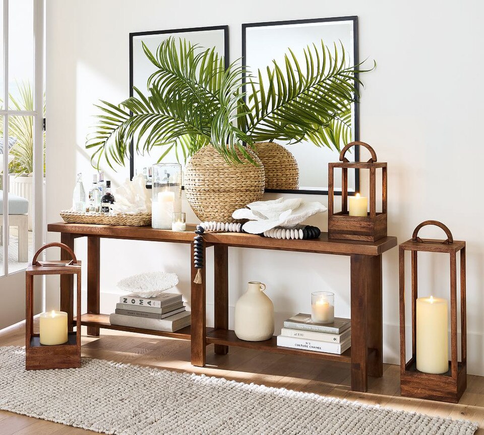 Faux Oversized Palm Leaf Branches