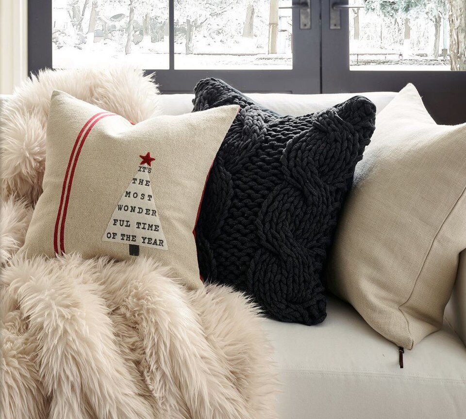 Faux Real Fur Throw