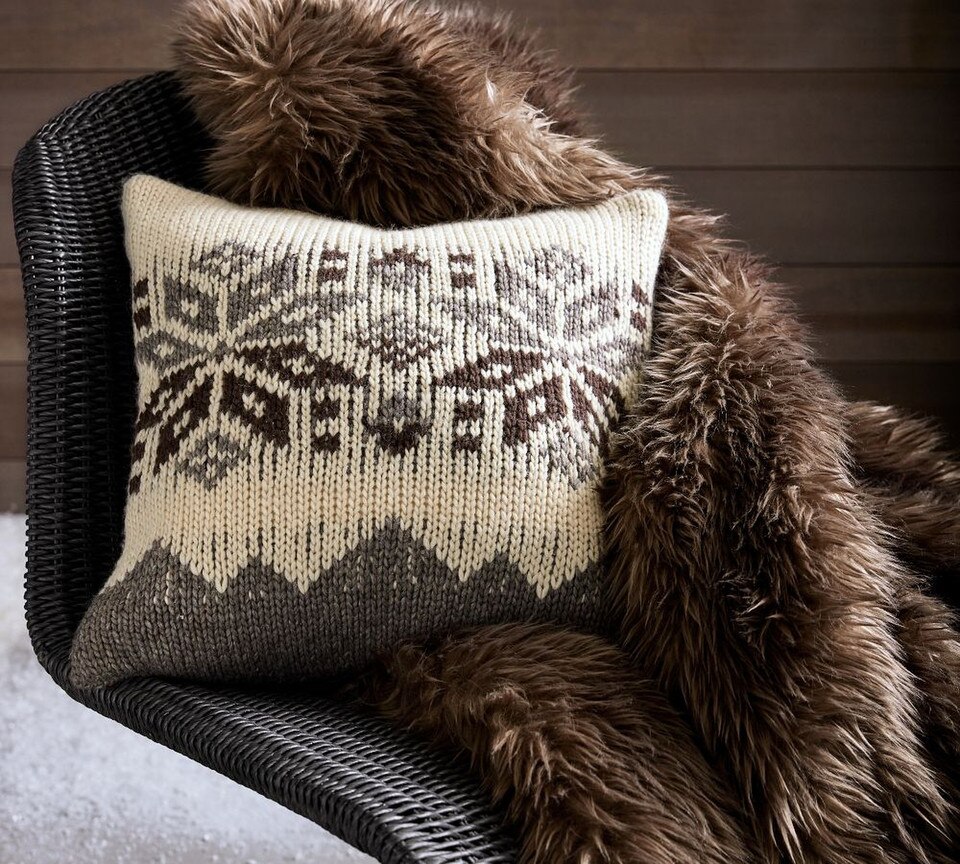 Faux Real Fur Throw