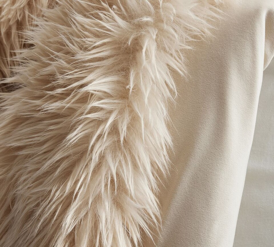 Faux Real Fur Throw
