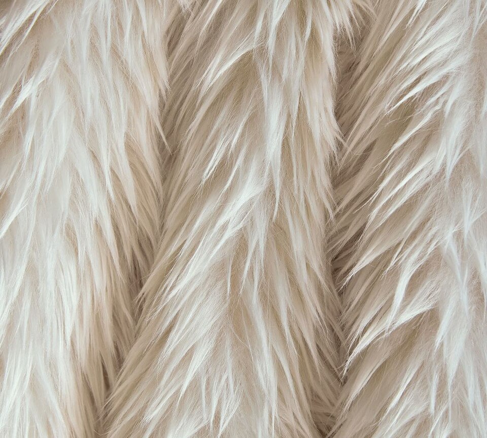 Faux Real Fur Throw