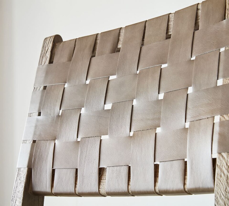 Fenton Woven Leather Stool