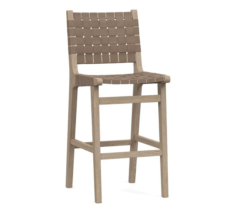 Fenton Woven Leather Stool