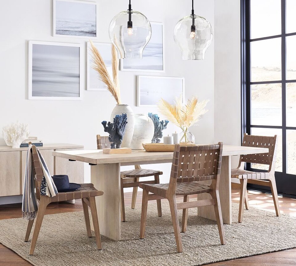 Fenton Woven Leather Dining Chair