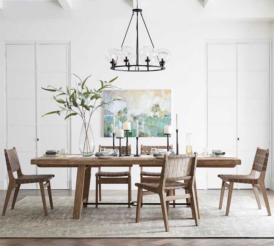 Fenton Woven Leather Dining Chair