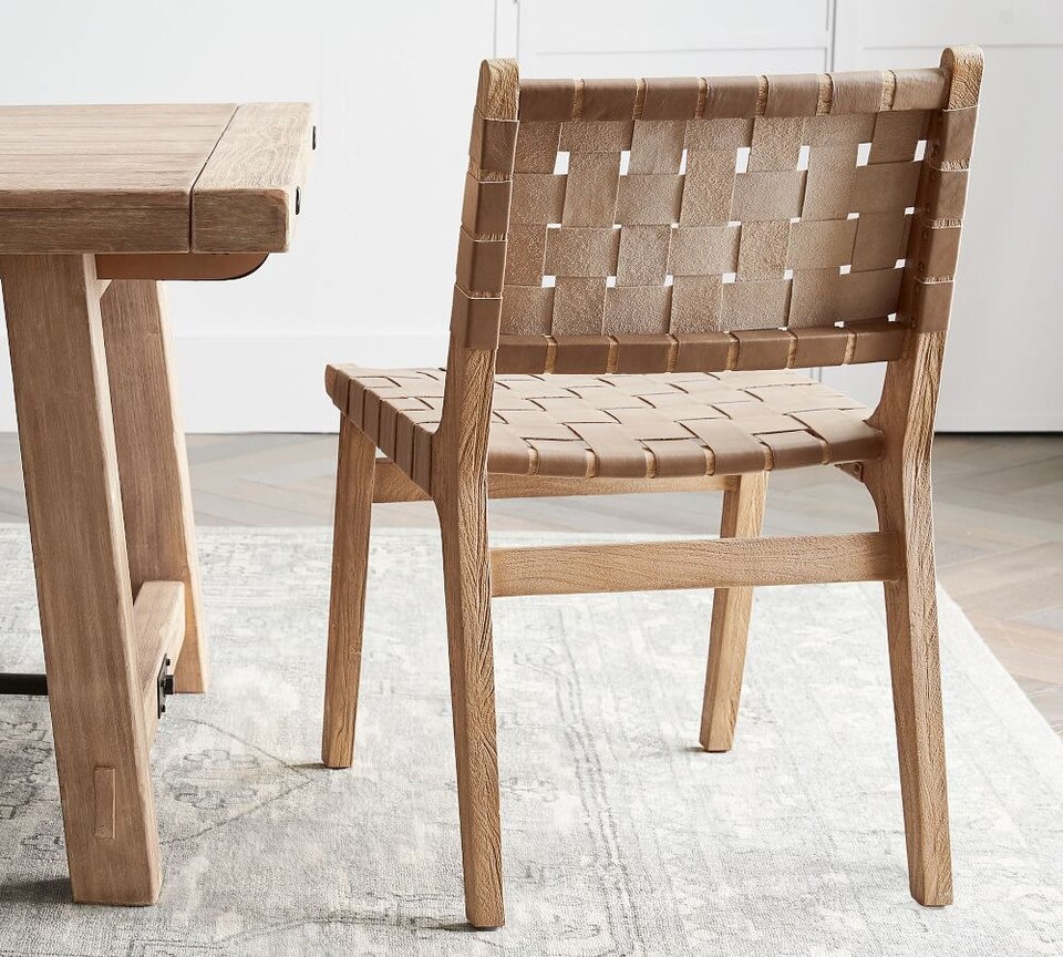 Fenton Woven Leather Dining Chair