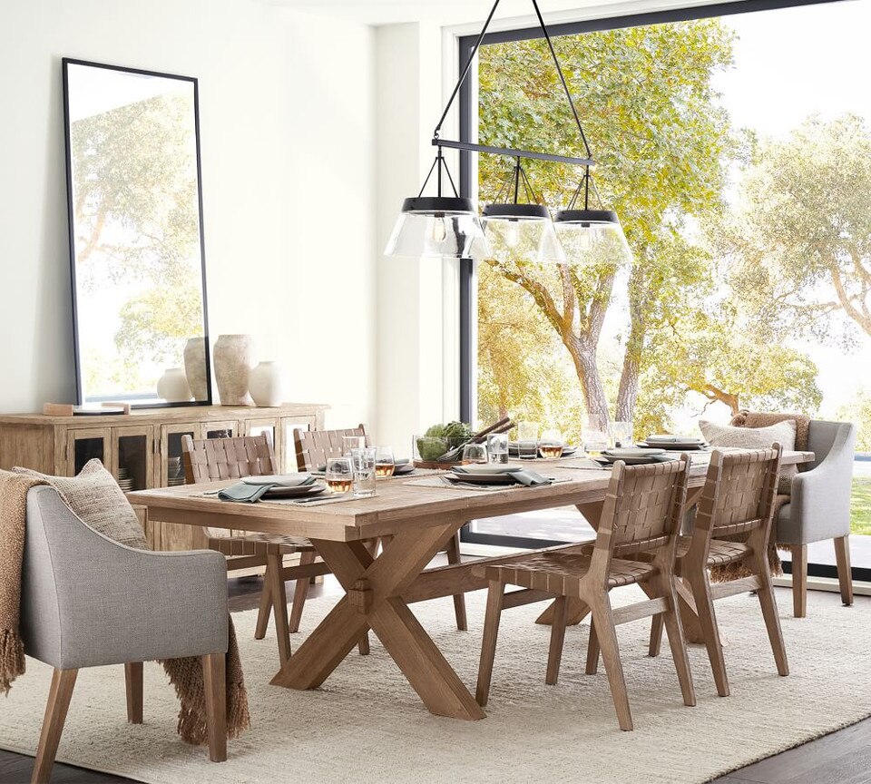 Fenton Woven Leather Dining Chair