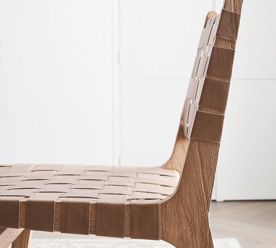 Fenton Woven Leather Dining Chair
