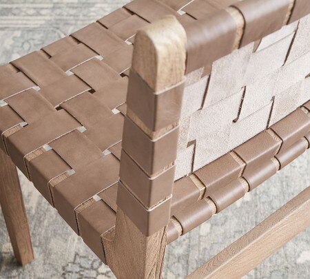 Fenton Woven Leather Dining Chair