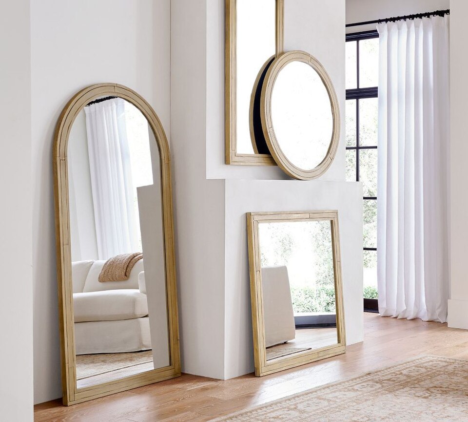 Field Wooden Handcrafted Rectangular Mirror