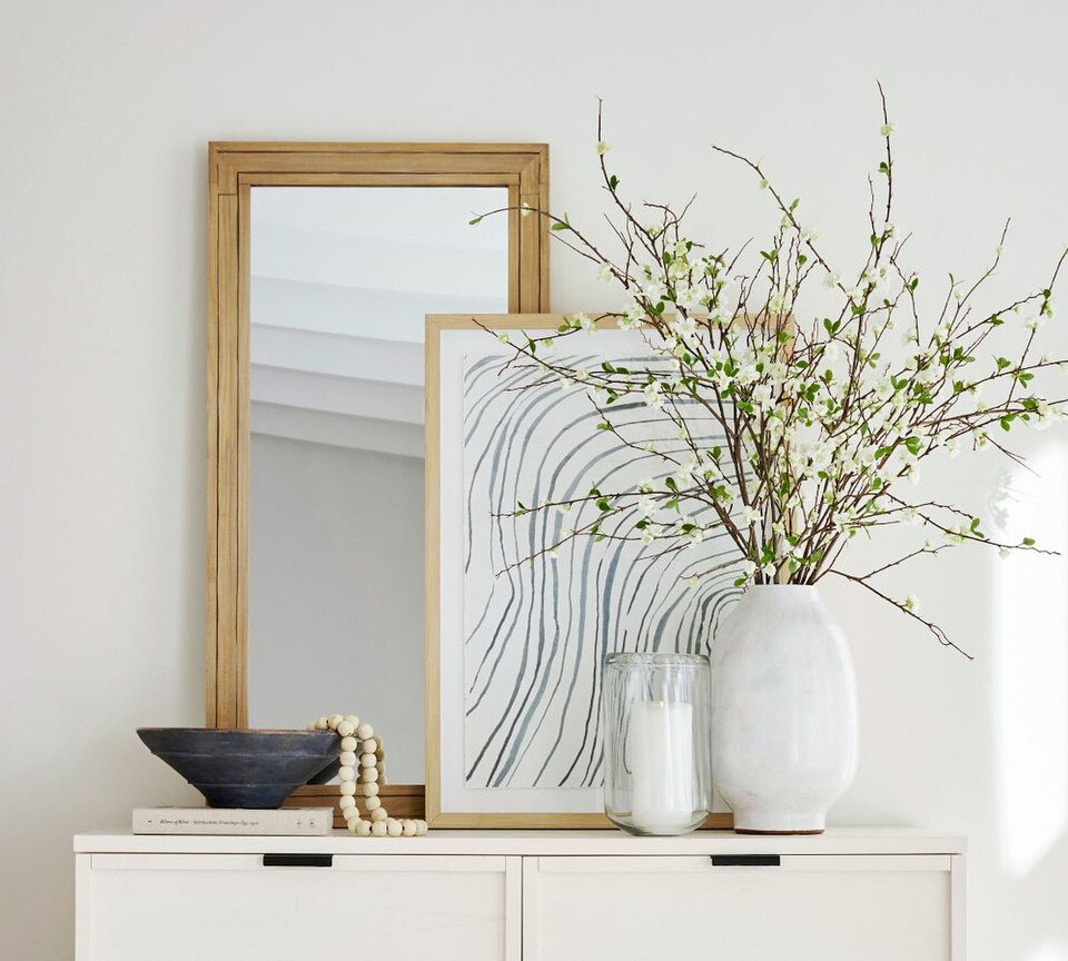 Field Wooden Handcrafted Rectangular Mirror