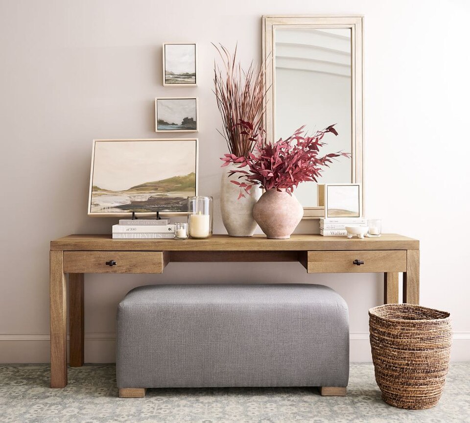 Field Wooden Handcrafted Rectangular Mirror