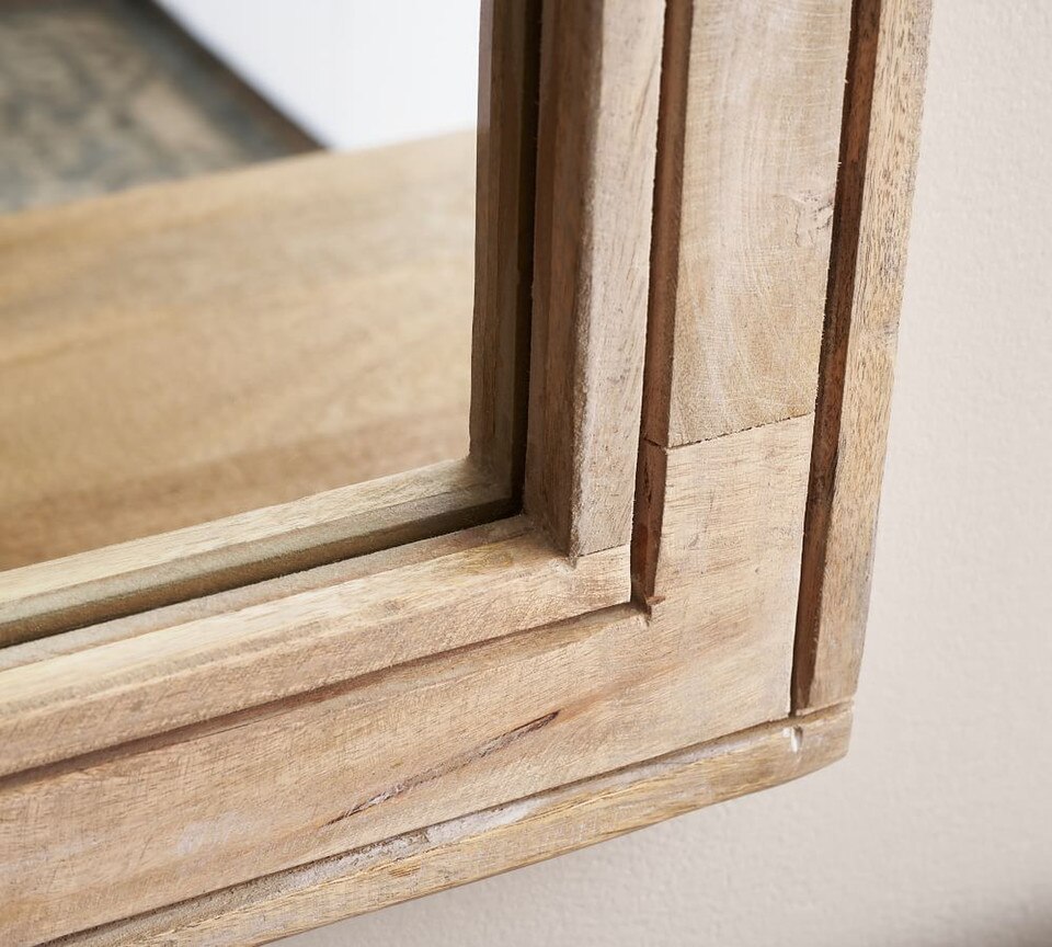 Field Wooden Handcrafted Rectangular Mirror