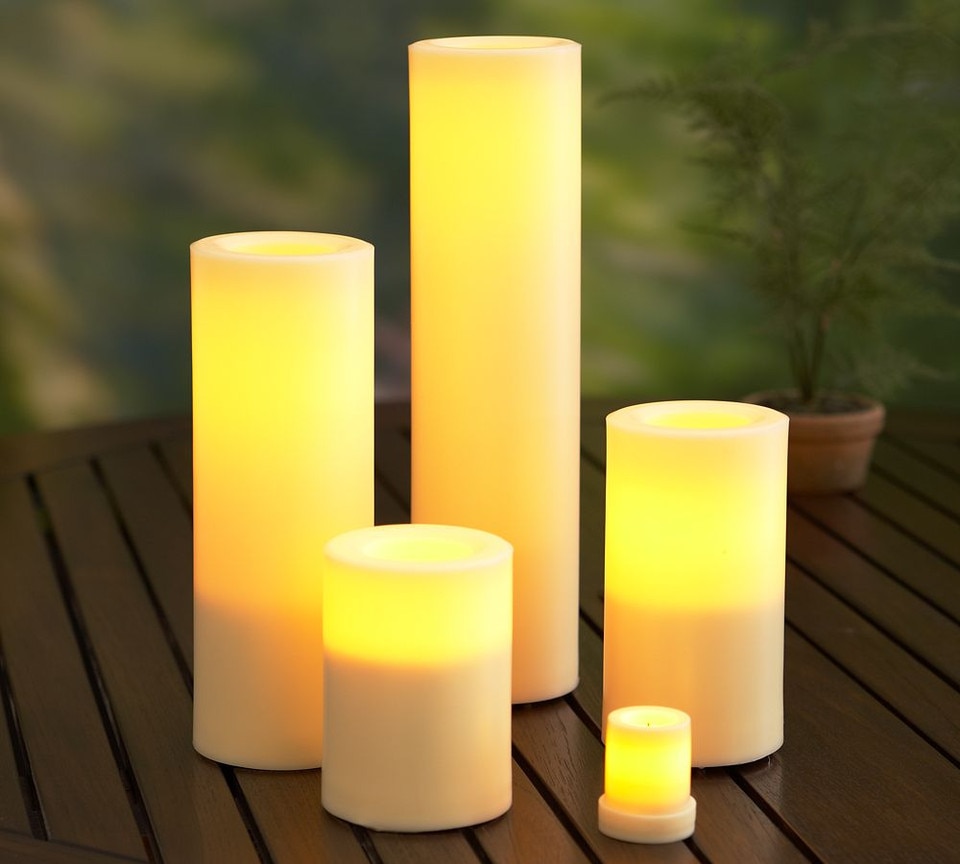 Flameless Outdoor Grand Candle | Pottery Barn Australia
