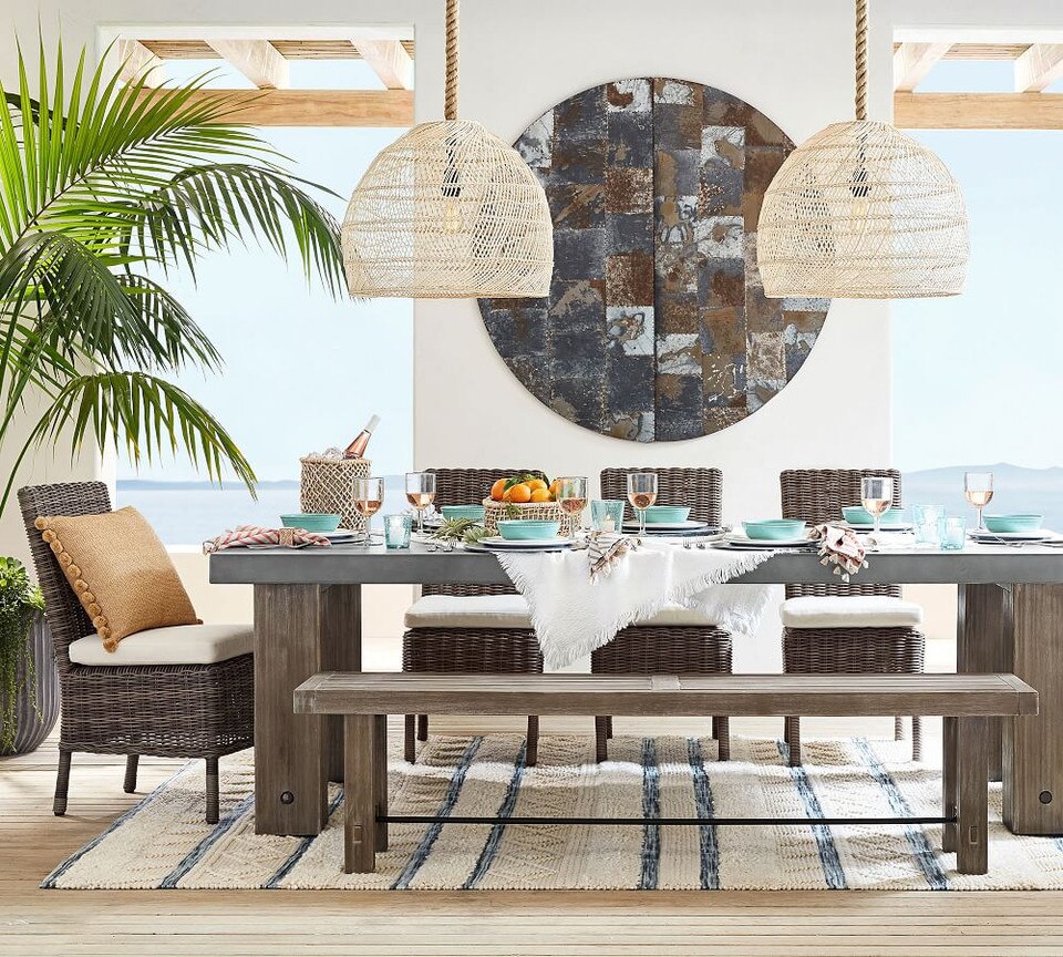 Flora Rattan Pendant